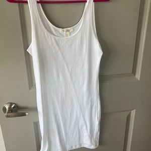 Long white slip for under a dress